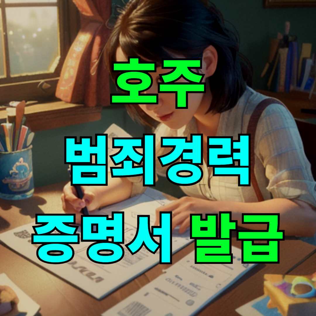 호주 범죄경력증명서 발급 하기