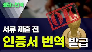 인증서 해외 서류 번역 전문가 견적 진행할 땐? | 배달의번역
