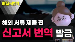신고서 해외 서류 번역 전문가 견적 진행할 땐? | 배달의번역