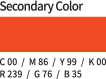 Secondary Color:C00/M86/Y99/K00/R239/G76/B35